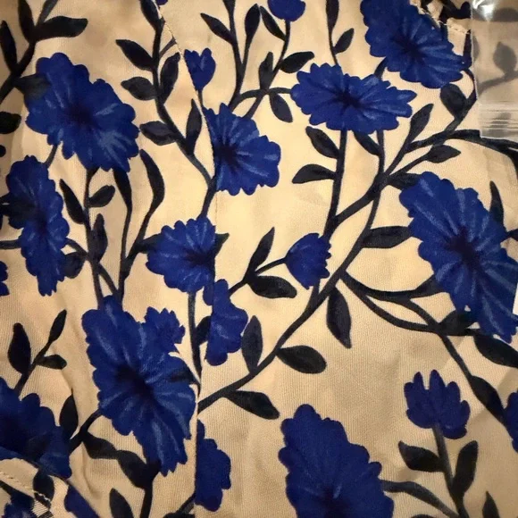 J.Crew Short-sleeve slip dress in indigo daisy print 6 - Picture 6 of 6